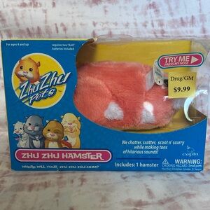 New- Zhu Zhu Pets Series 4 2008 Hamster Toy Pink Peachy